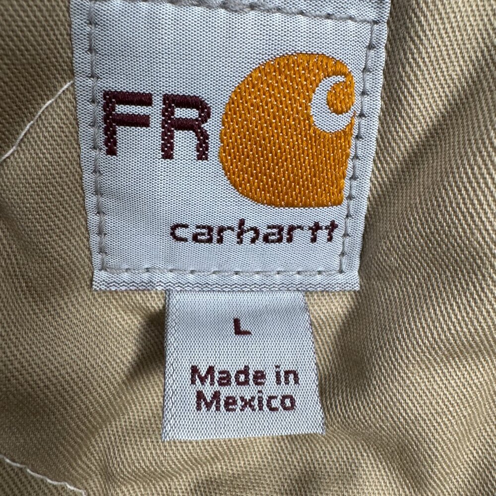 Carhartt 101618 - Flame-Resistant Duck Traditional Coat - Quilt Lined Navy Q4 LG - Picture 7 of 13